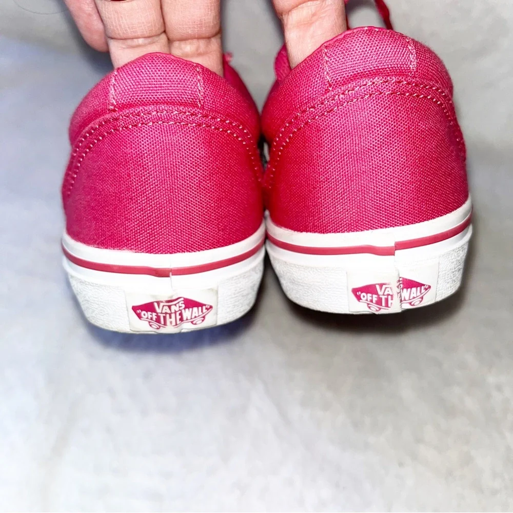 Vans Girls Sz 3 Pink Old School Skool Ward Butterflies Skate Shoes Sneakers Kids